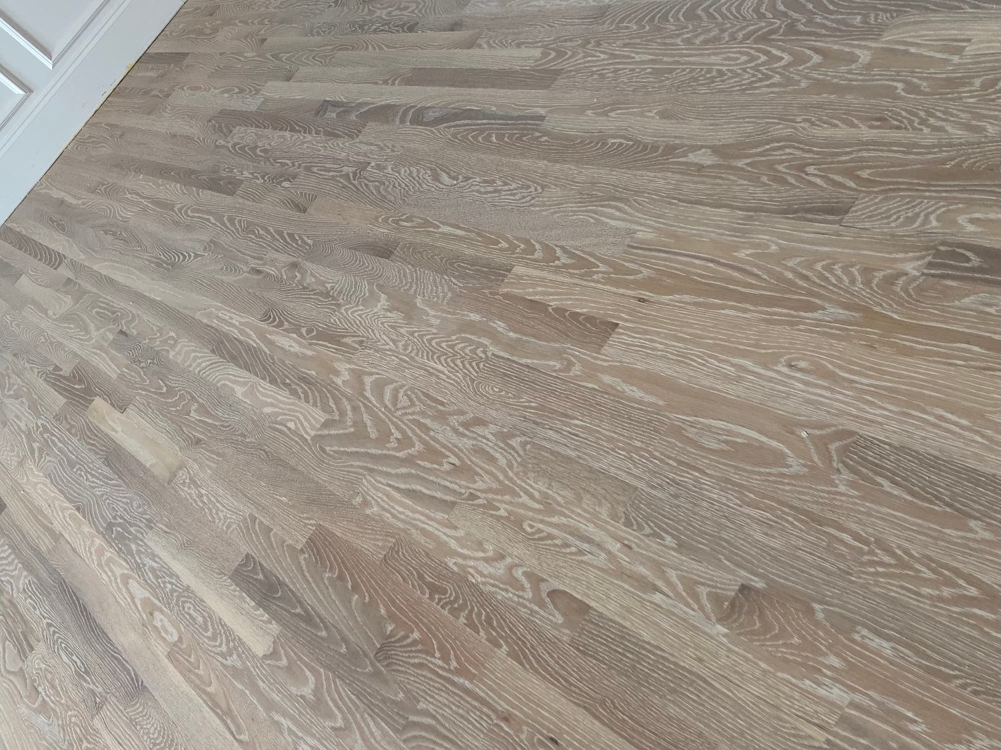 White oak floor after refinishing with Bona Craft Oil Frost