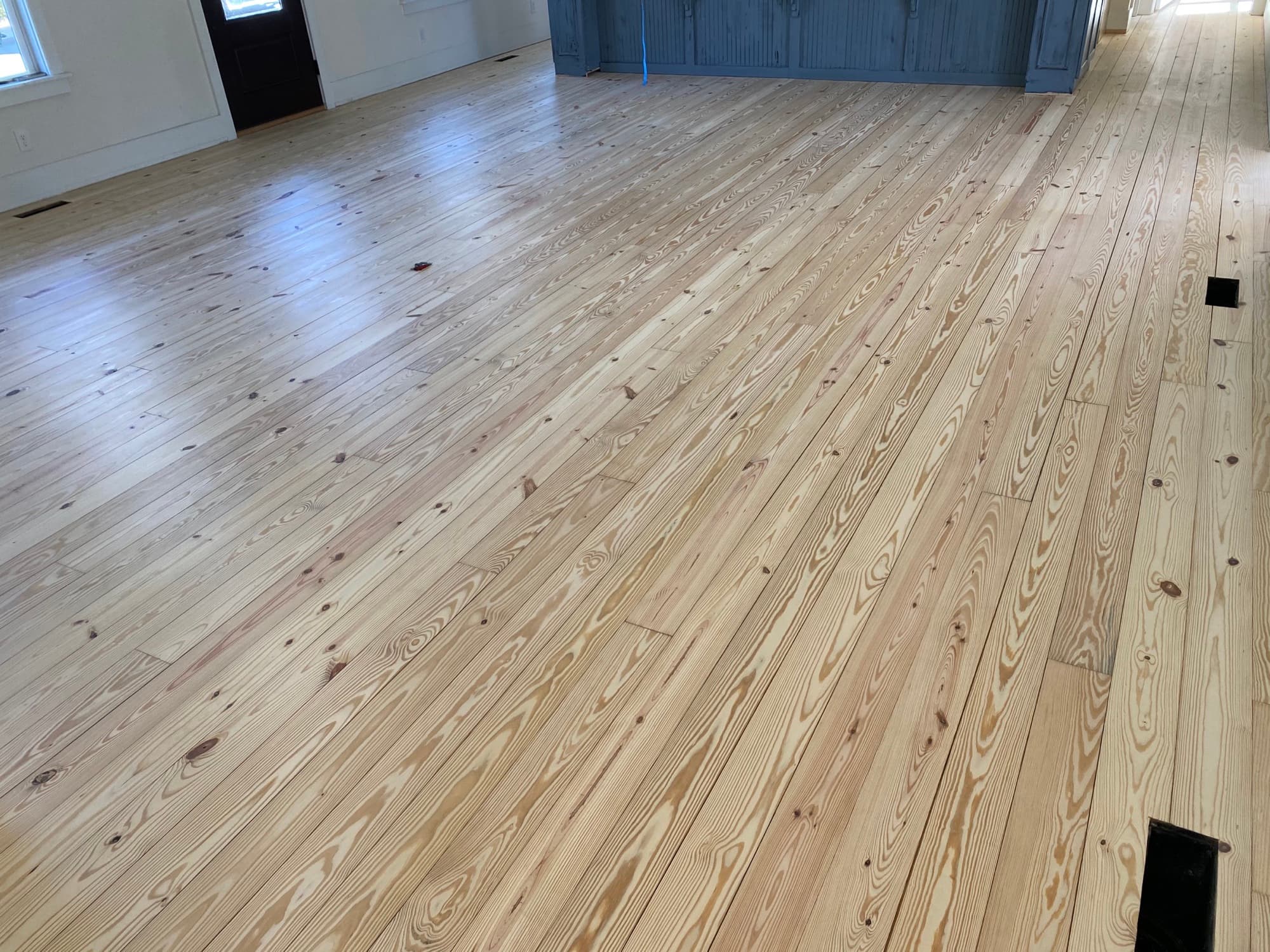 White oak hardwood floor finished with Bona Craft Oil Frost in Wake Forest NC
